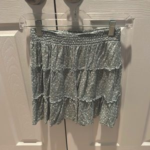 Hollister green flower print skirt (no shorts attached)